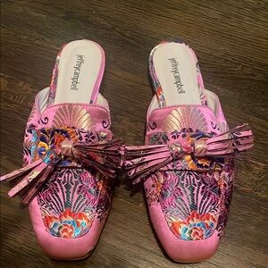 Jeffrey Campbell Pink Multicolor Mules